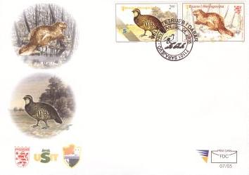 fauna---beaver-and-grouse-fdc